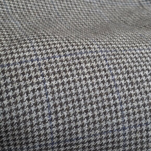 Lauren Ralph Lauren Blazer Mens US 52R Houndstooth Tweed Wool Lined 2B 2 Vented - Picture 15 of 16